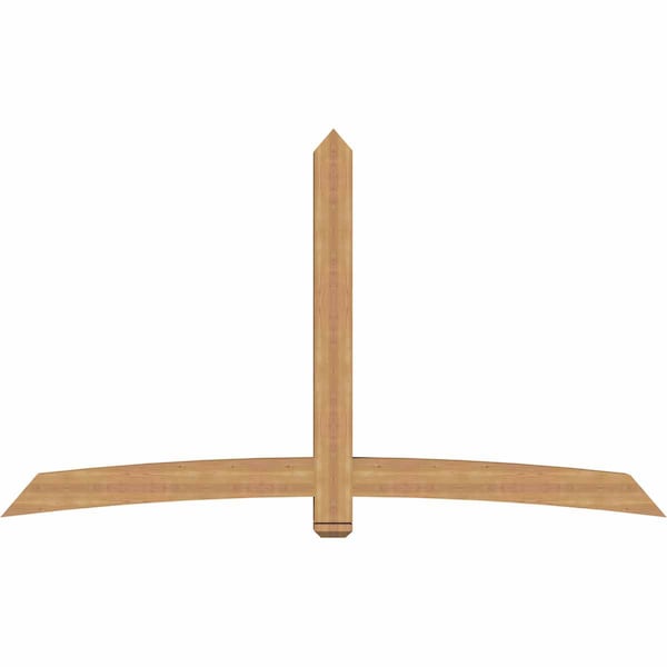 Ekena Millwork Bellingham Timber Gable Bracket, Western Red Cedar, 96"W x 56"H x 5 1/2"D x 5 1/2"F, 14/12 Pitch GBW096X56X0606BEL00SWR - main